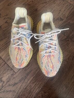 Yeezy Sneakers - Yellow, Blue & Pink